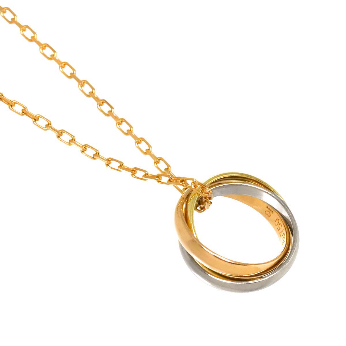 Trinity Necklace 18K YG WG PG 750