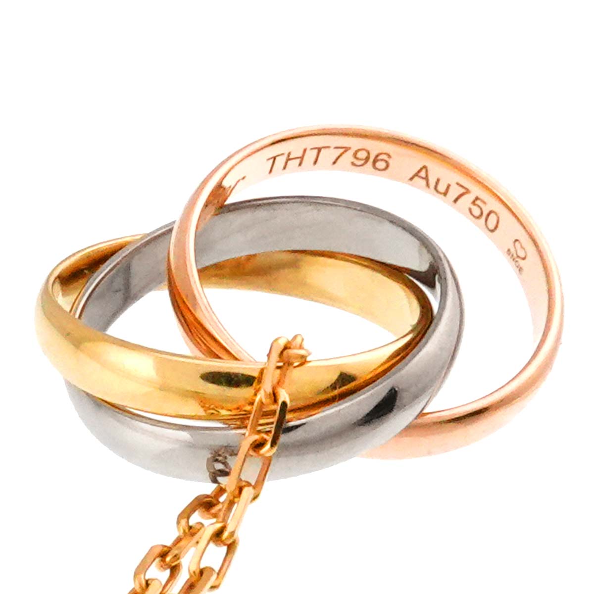 Trinity Necklace 18K YG WG PG 750
