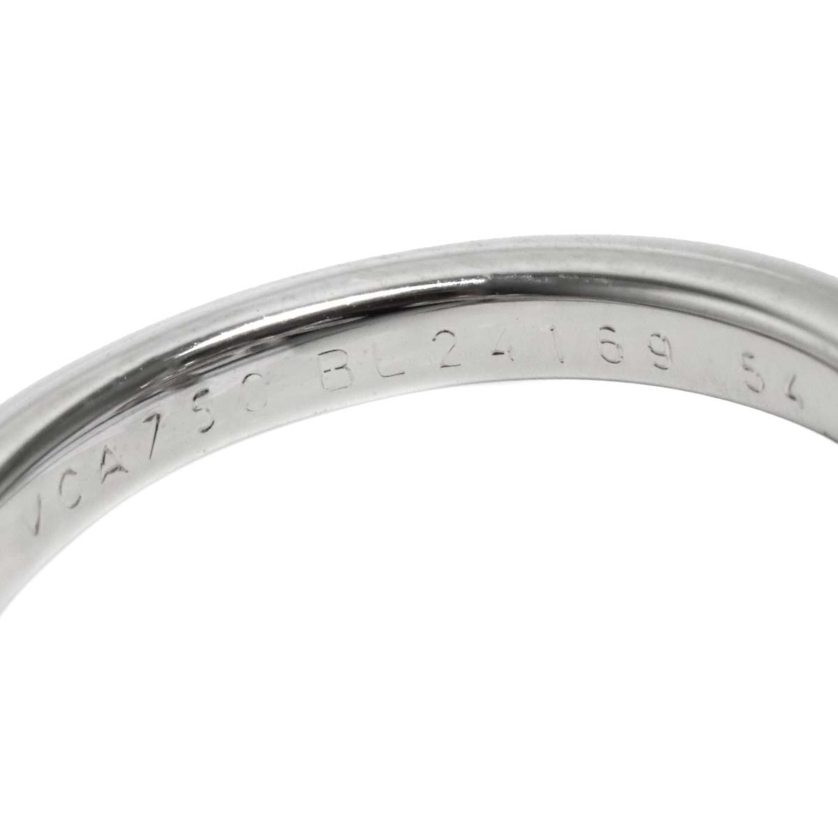 Socrates Diamond Ring 18K WG 750 size54 6.75(US)