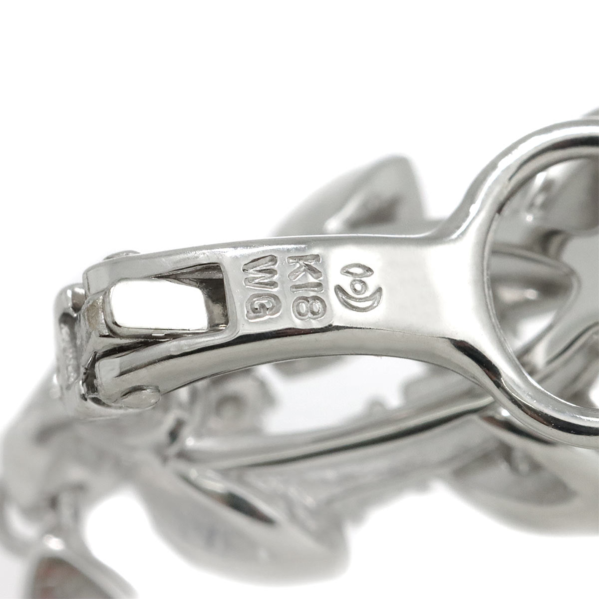 Diamond 0.16ct/0.16ct Earrings Clip on 18K White Gold 750