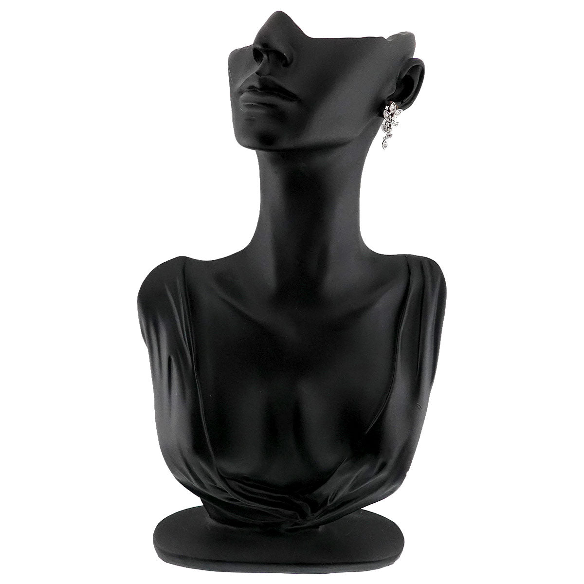 Diamond 0.16ct/0.16ct Earrings Clip on 18K White Gold 750