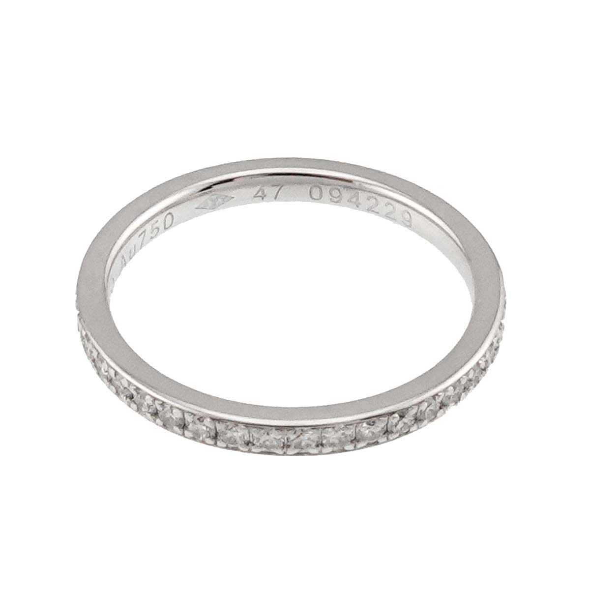 Alliance Full Eternity Diamond Ring 18K WG size47 4(US)