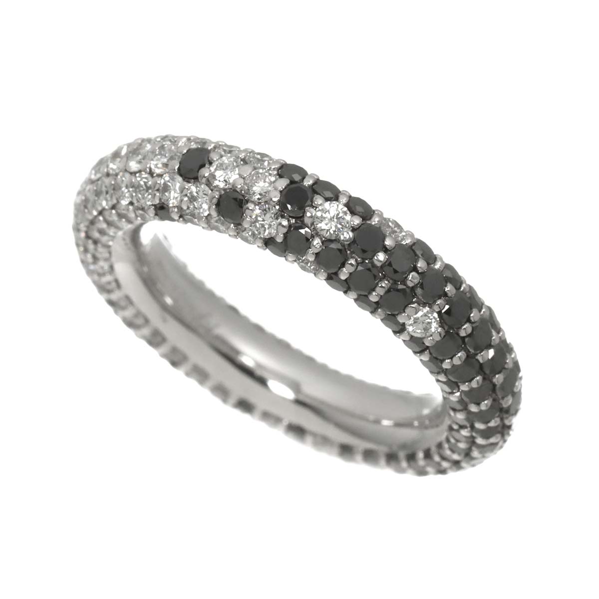 Diamond 1.59ct/1.53ct Ring 18K WG 750 Size5.5-5.75(US)