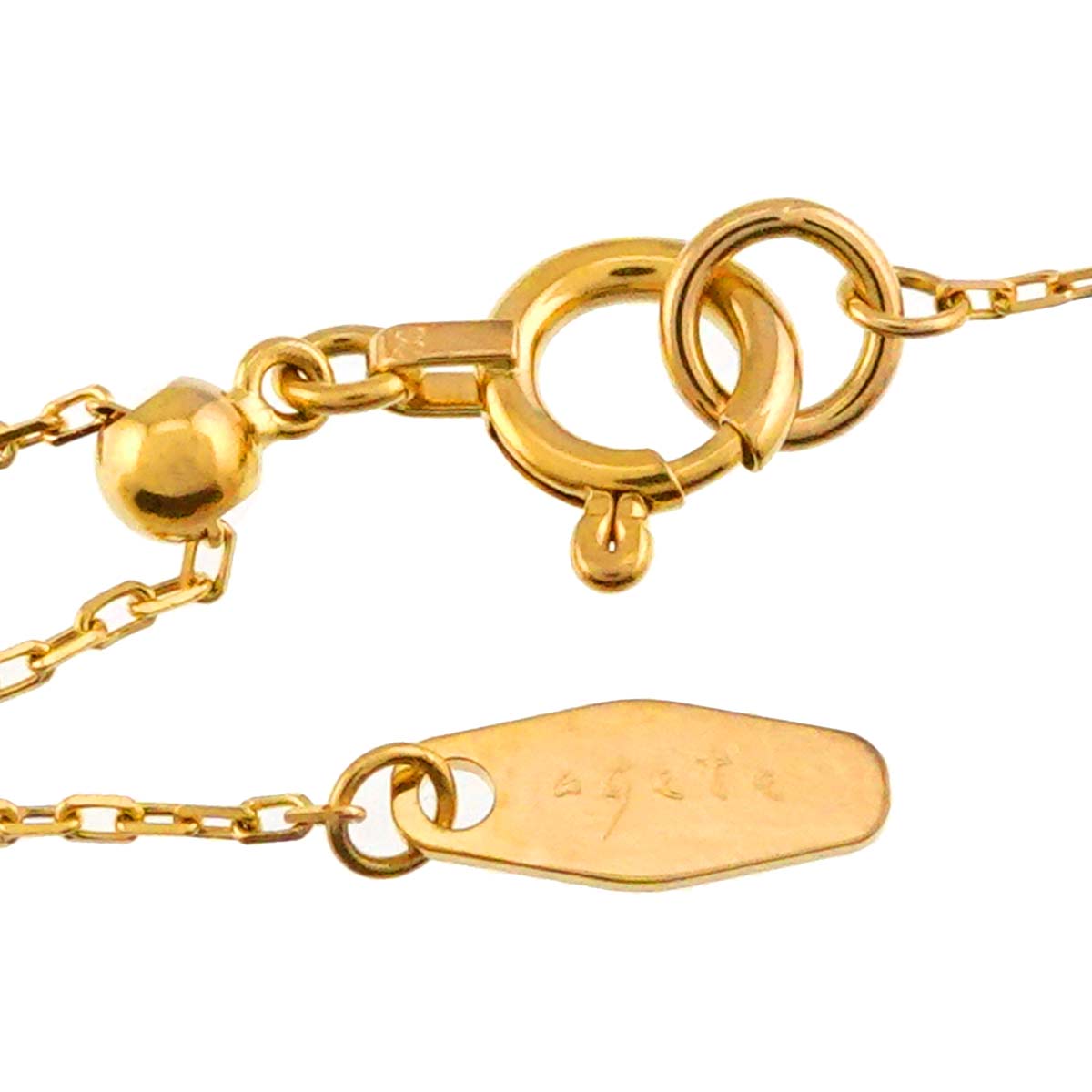 Diamond 0.10ct Necklace 18K YG Yellow Gold 750