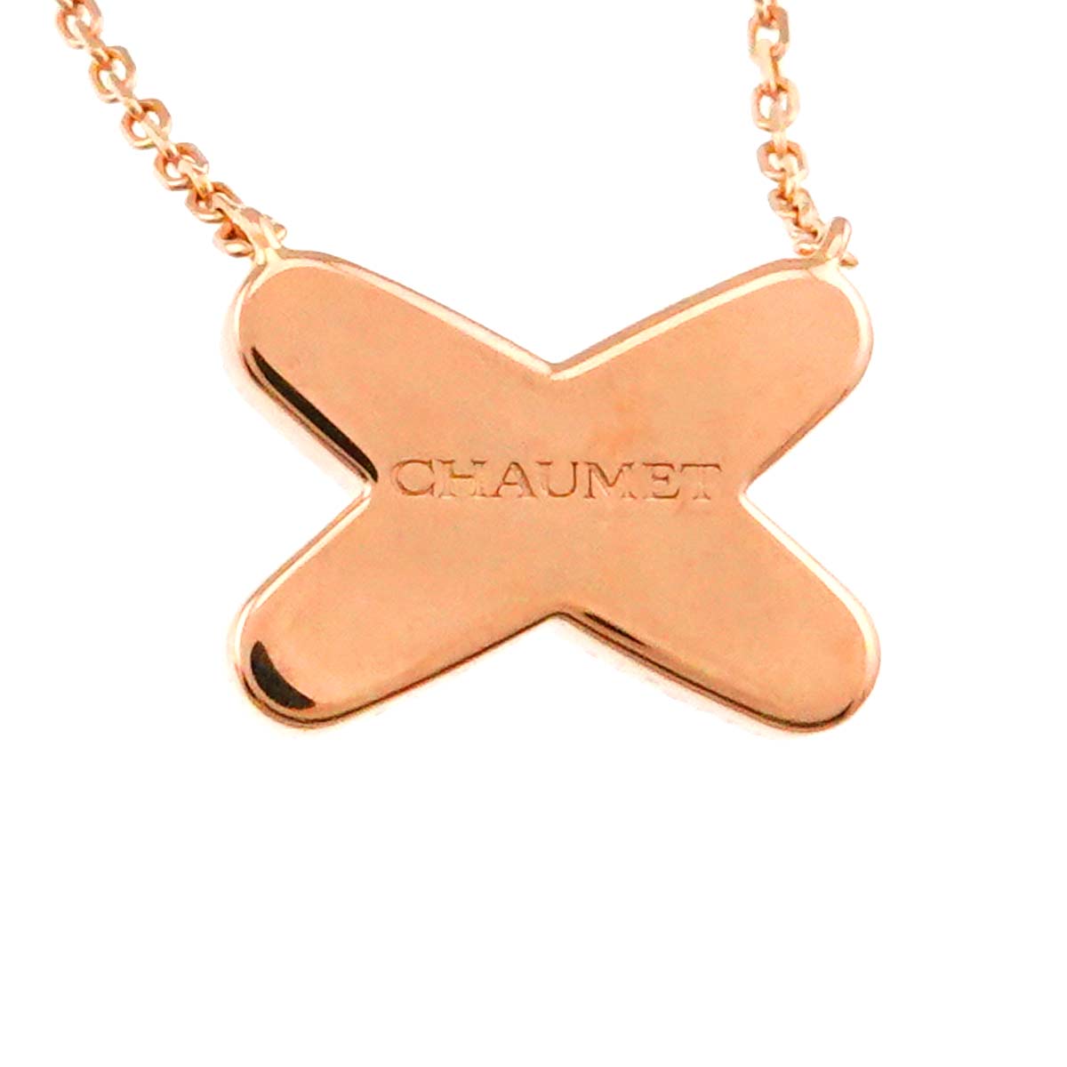 Liens Carnelian Diamond Necklace 18K Pink Gold 750