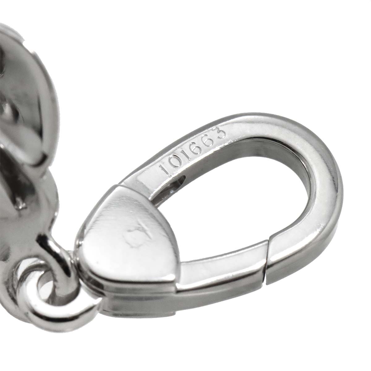 Camellia Pendant Top Charm 18K WG 750