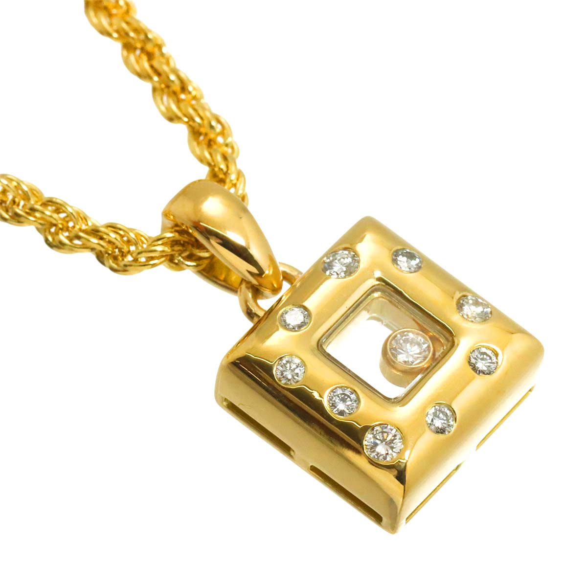 Happy Diamond Necklace 18K Yellow Gold 750