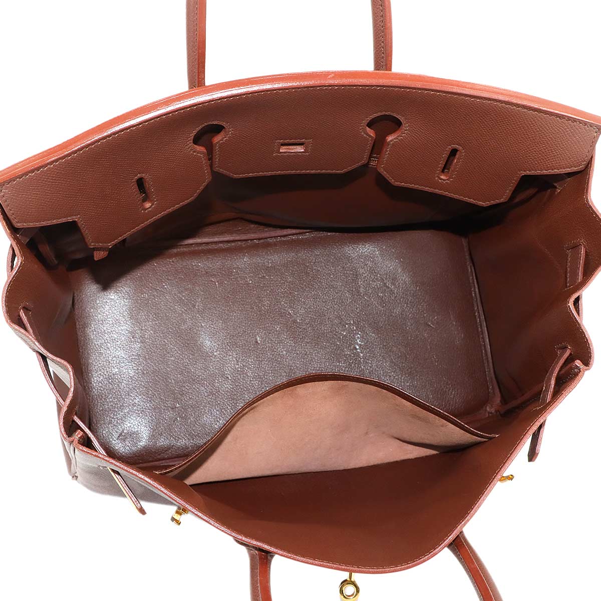 Birkin 35 Couchevel Epsom Brown Hand Bag Purse