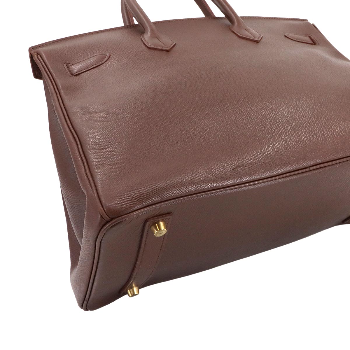 Birkin 35 Couchevel Epsom Brown Hand Bag Purse