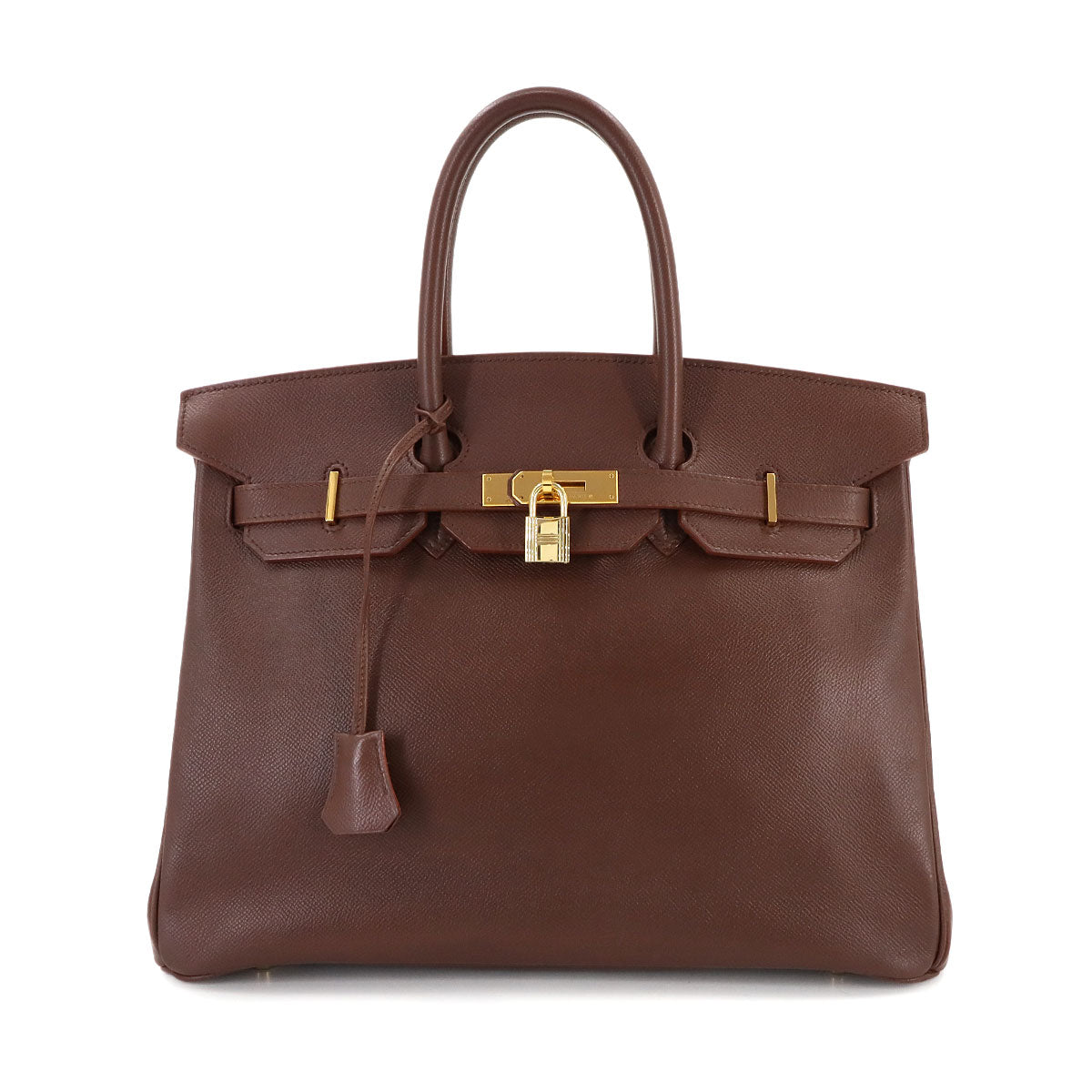 Birkin 35 Couchevel Epsom Brown Hand Bag Purse