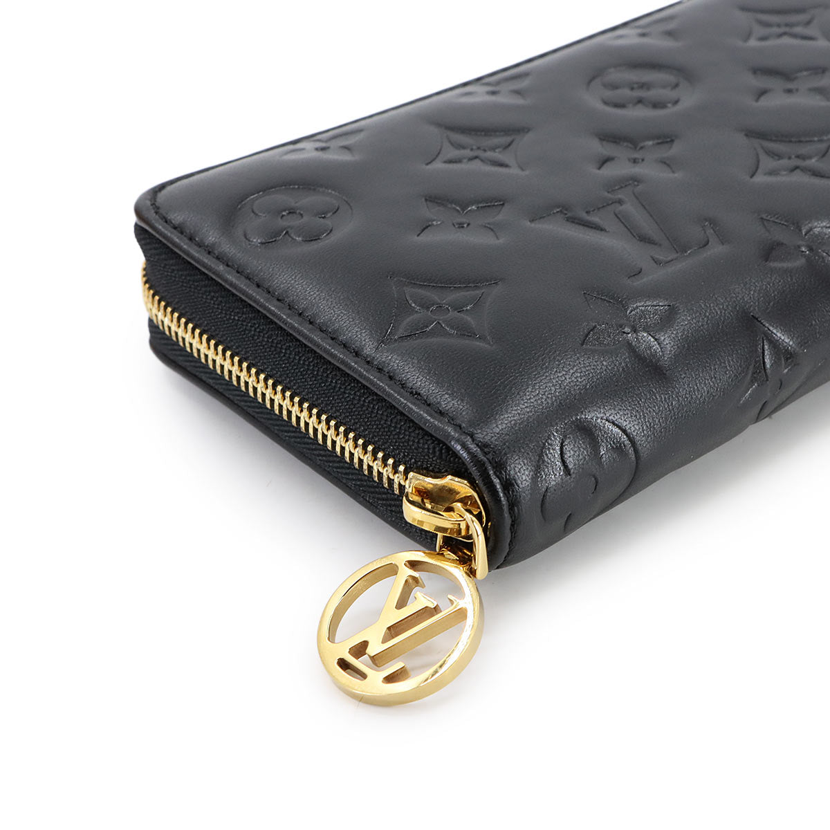 Monogram Coussin Zippy Wallet Leather Noir M81510 Purse
