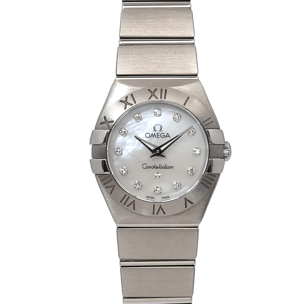 Constellation 123 10 24 60 55 001 12P Diamond White Shell Dial