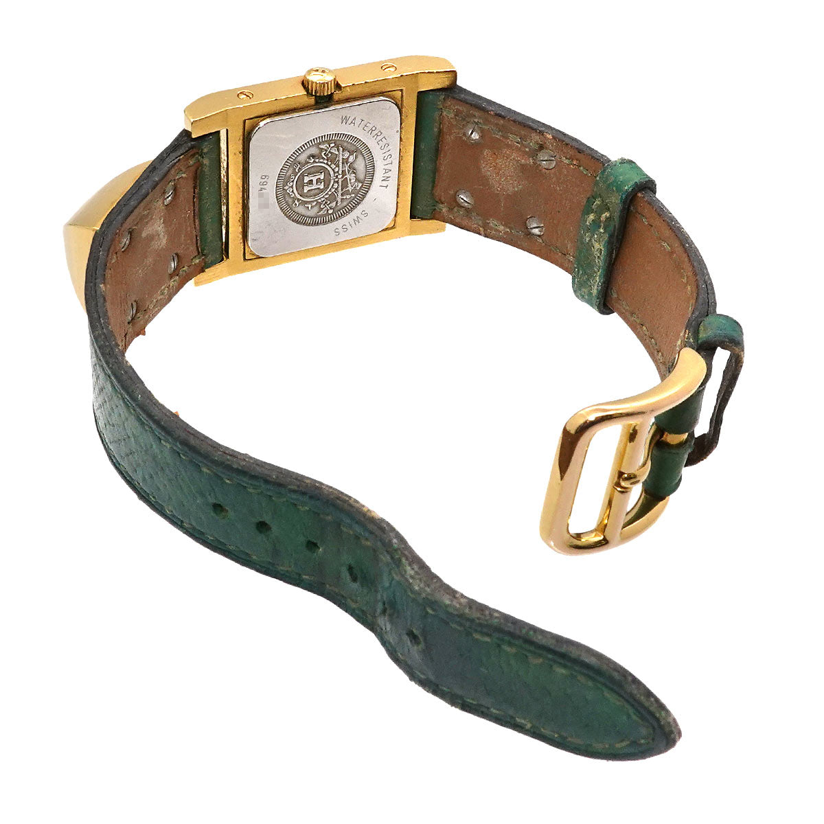 Medor Vintage pyramid Gold studs Quartz White Dial Ladies