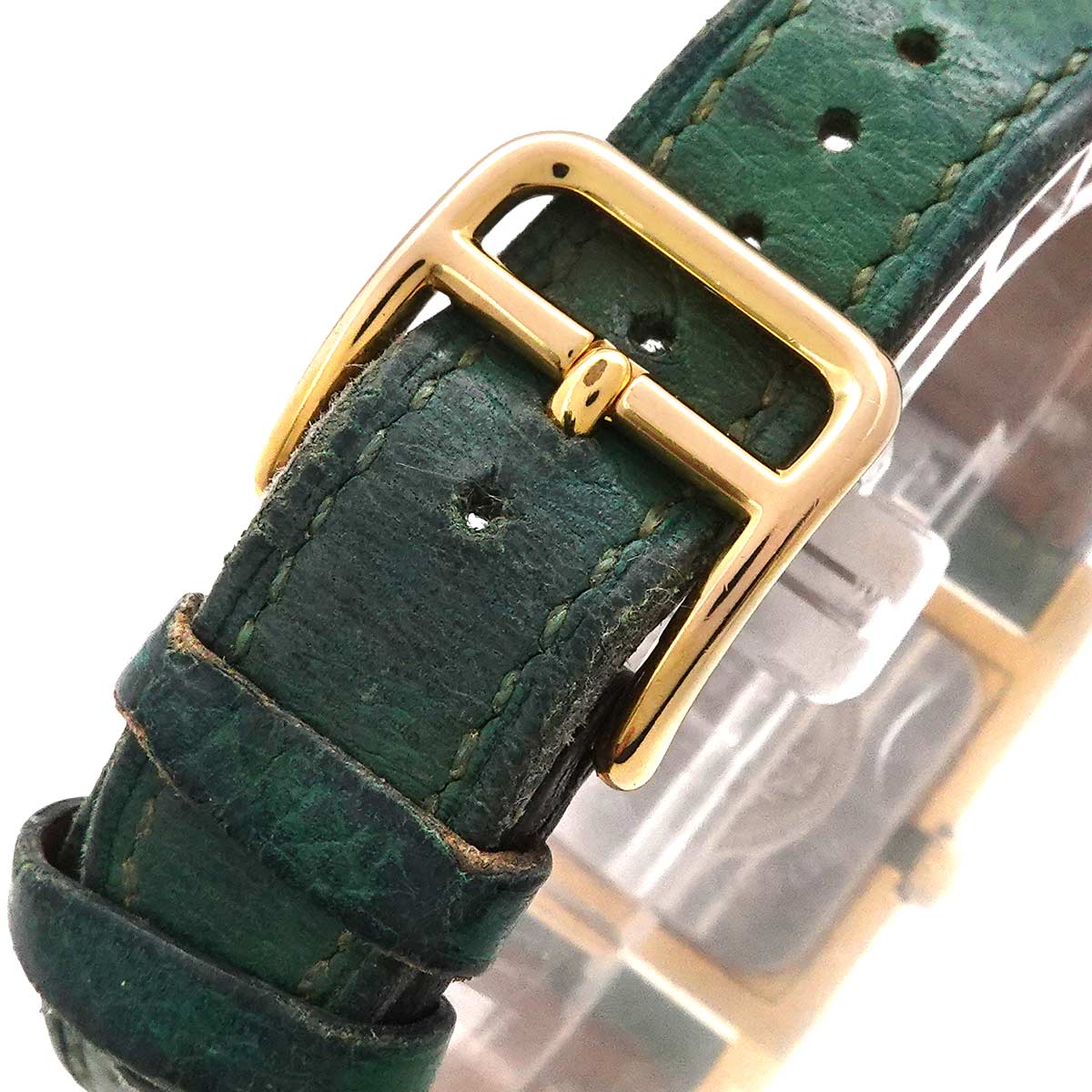 Medor Vintage pyramid Gold studs Quartz White Dial Ladies