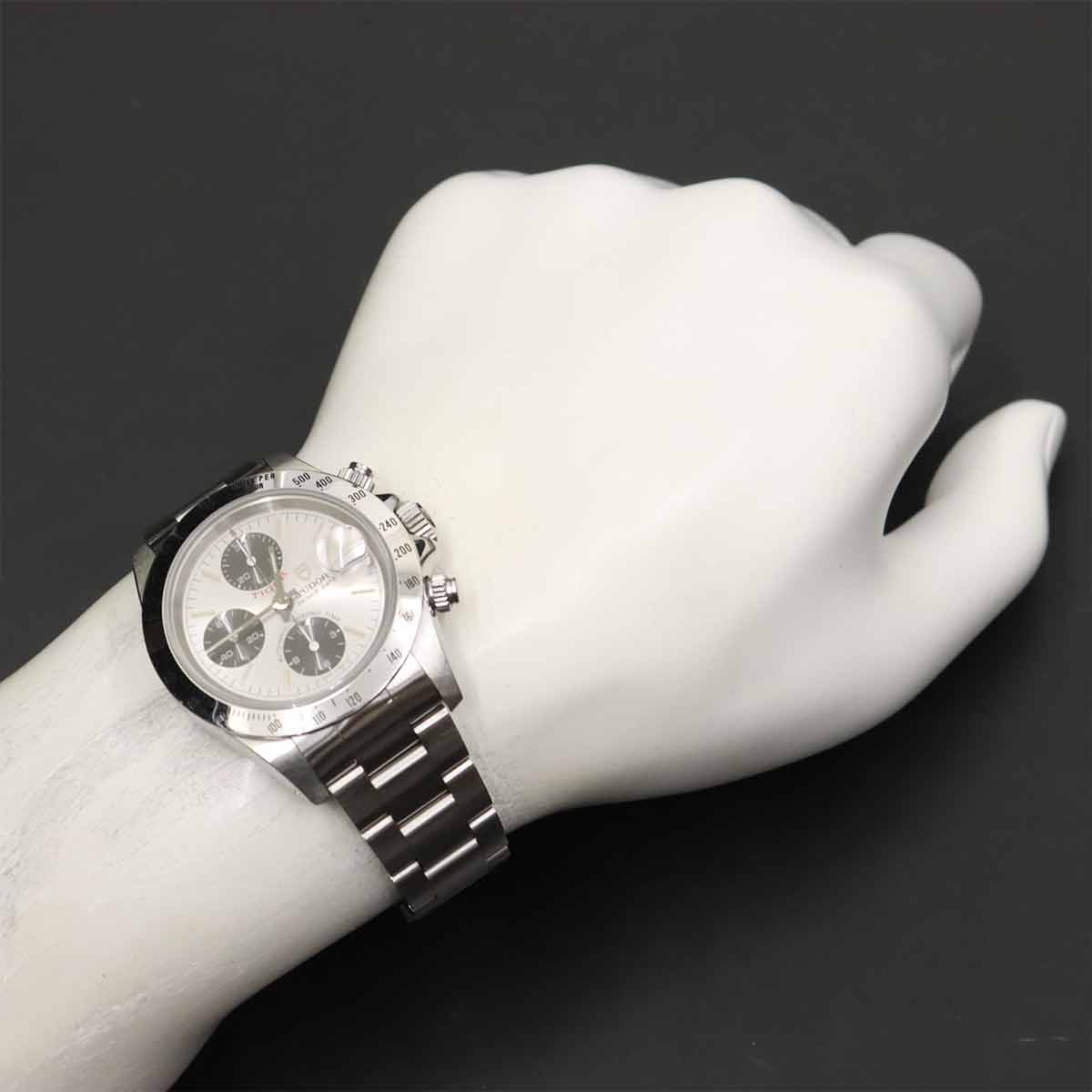 Chrono Time Tiger 79280P Date Automatic Silver Dial Men's Watch