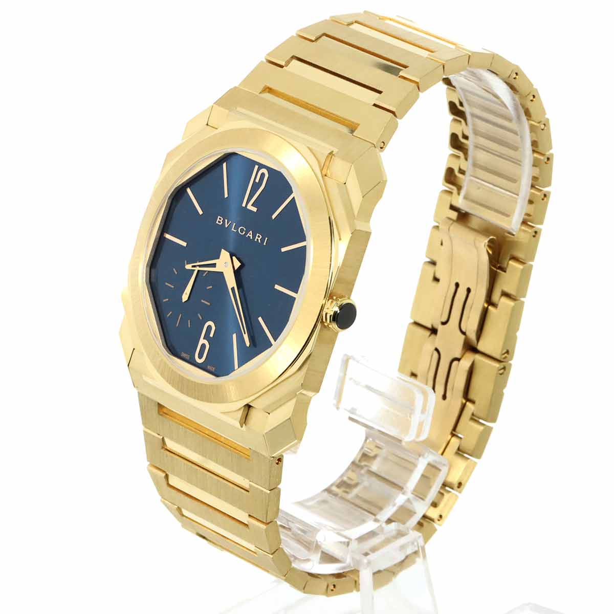 Octo 103812 K18YG Automatic Blue Dial Mens Watch