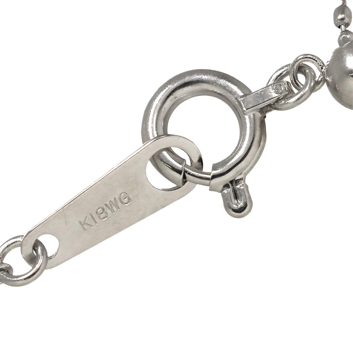 Diamond 0.15ct/0.10ct Necklace 18K WG White Gold 750