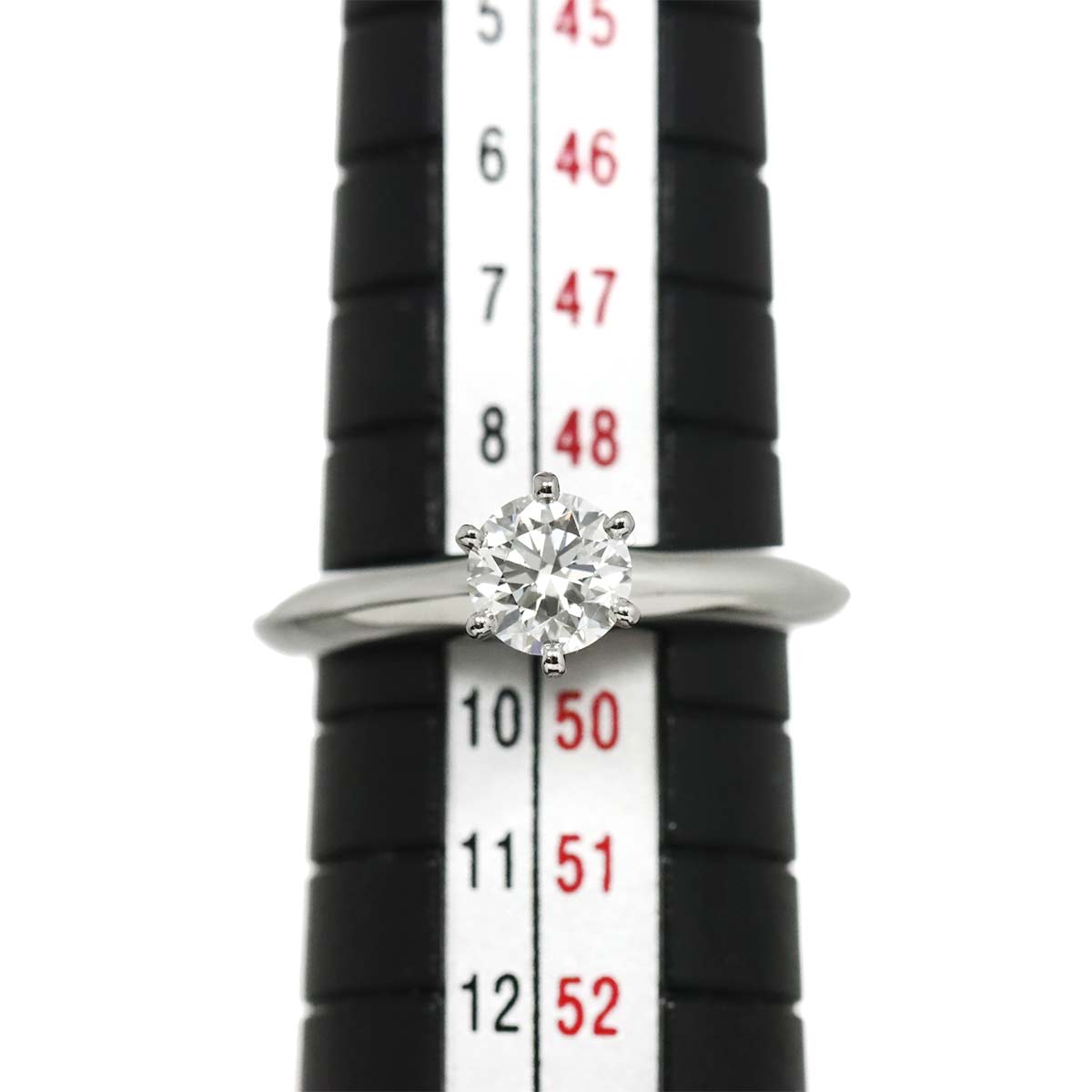 Diamond 0.54ct G/VS2/3EX  Ring Pt 4.75-5(US)