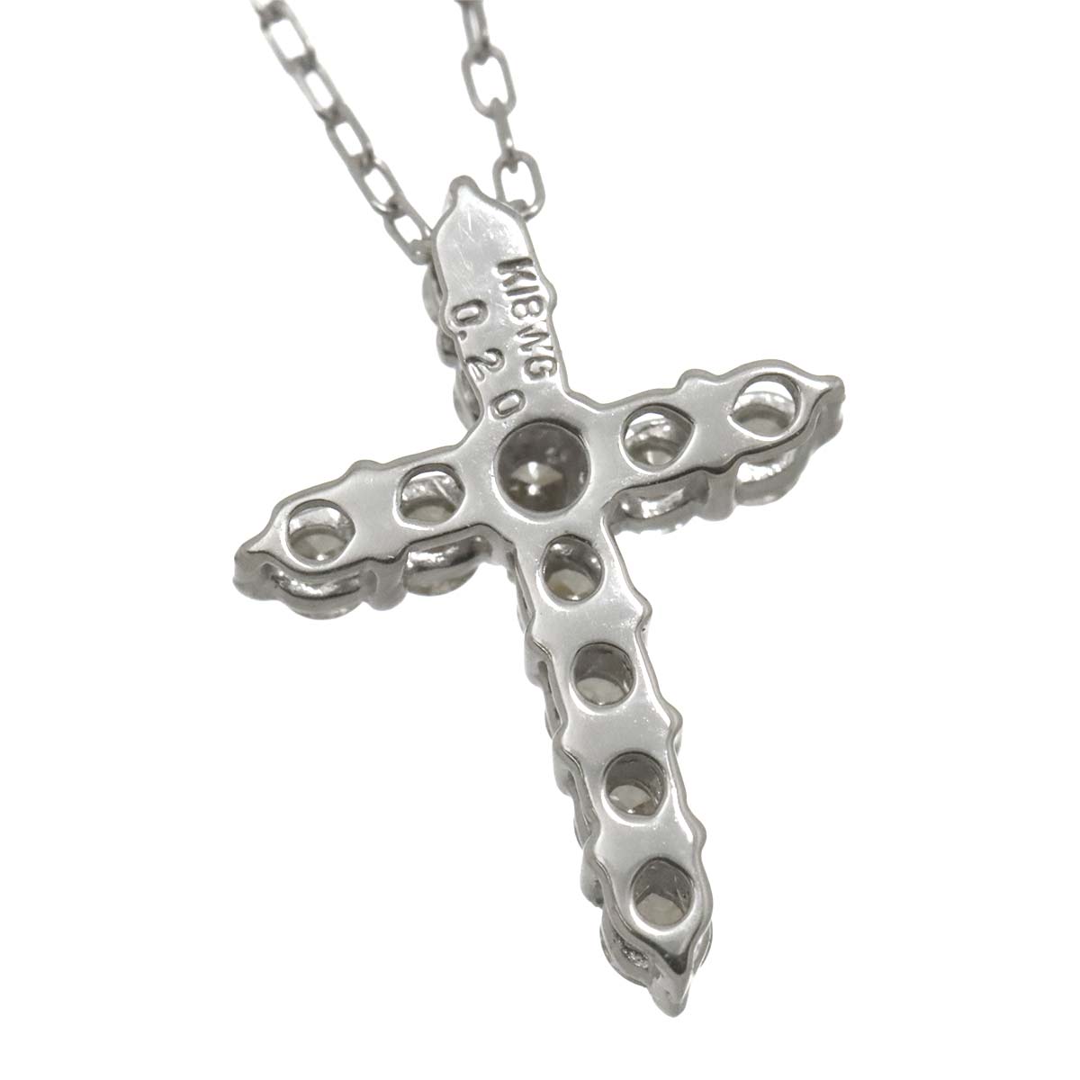 Diamond 0.20ct Necklace 18K WG White Gold 750