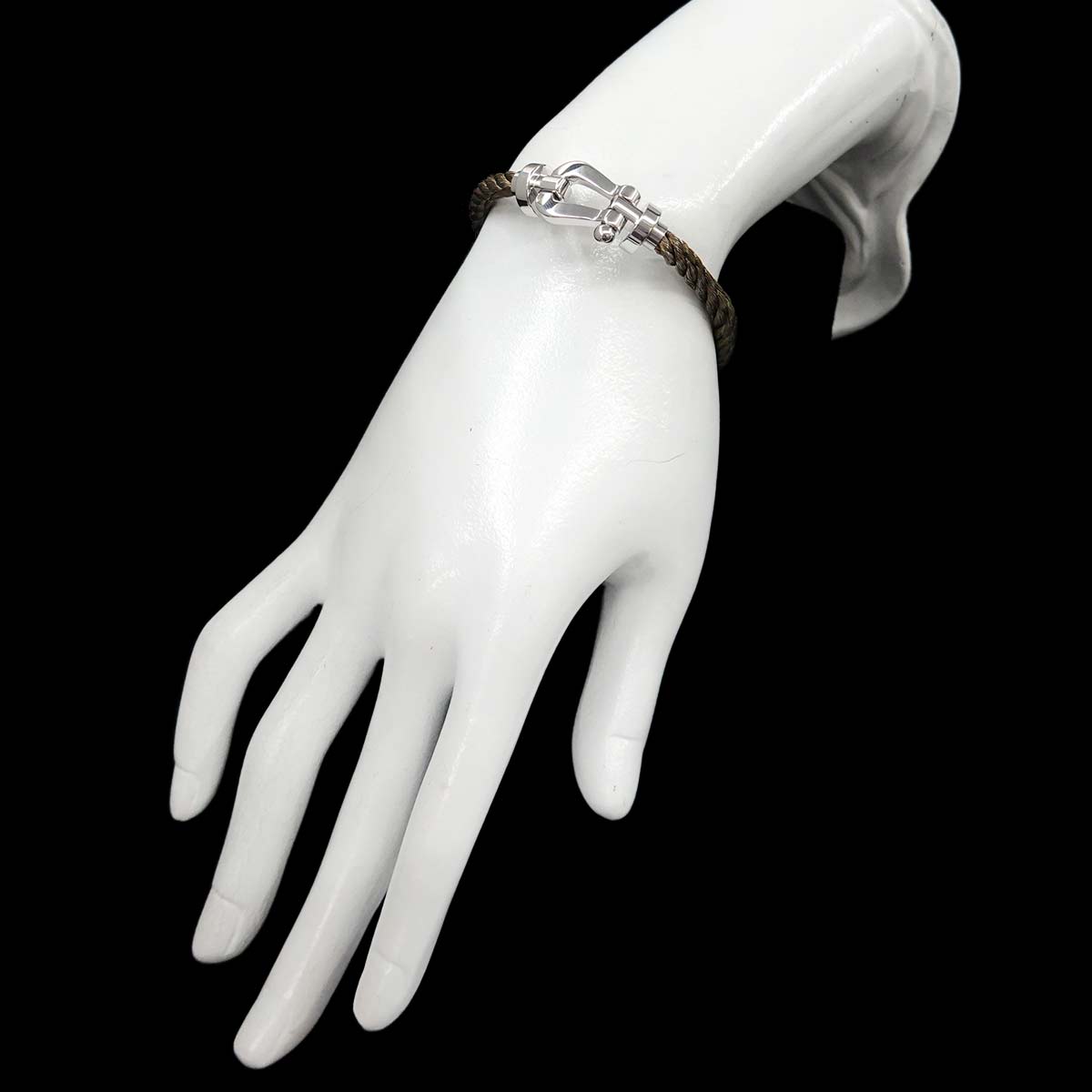 Force 10 Bracelet LM 18K White Gold 750 Steel size17