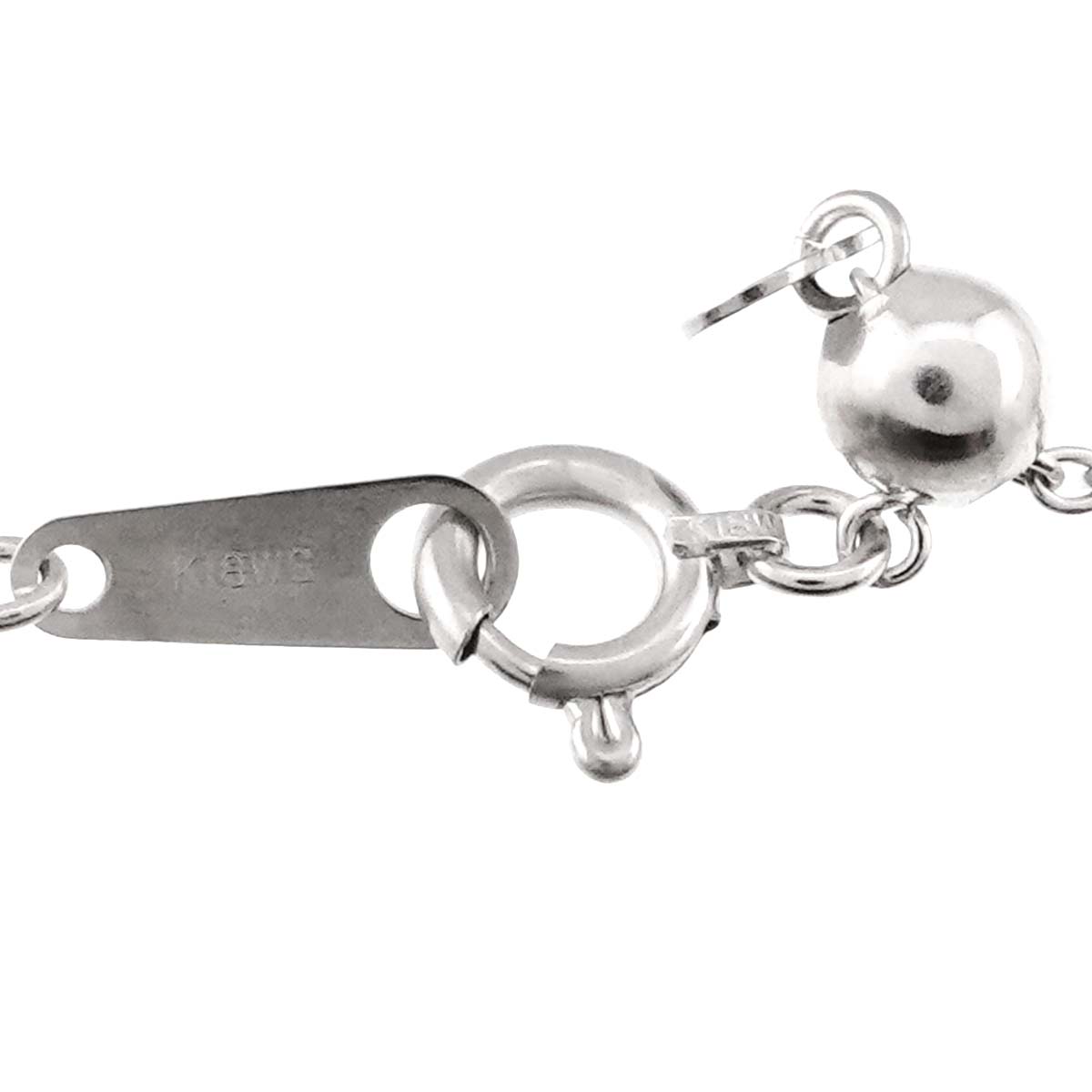 Diamond 1.00ct Necklace 18K WG White Gold 750