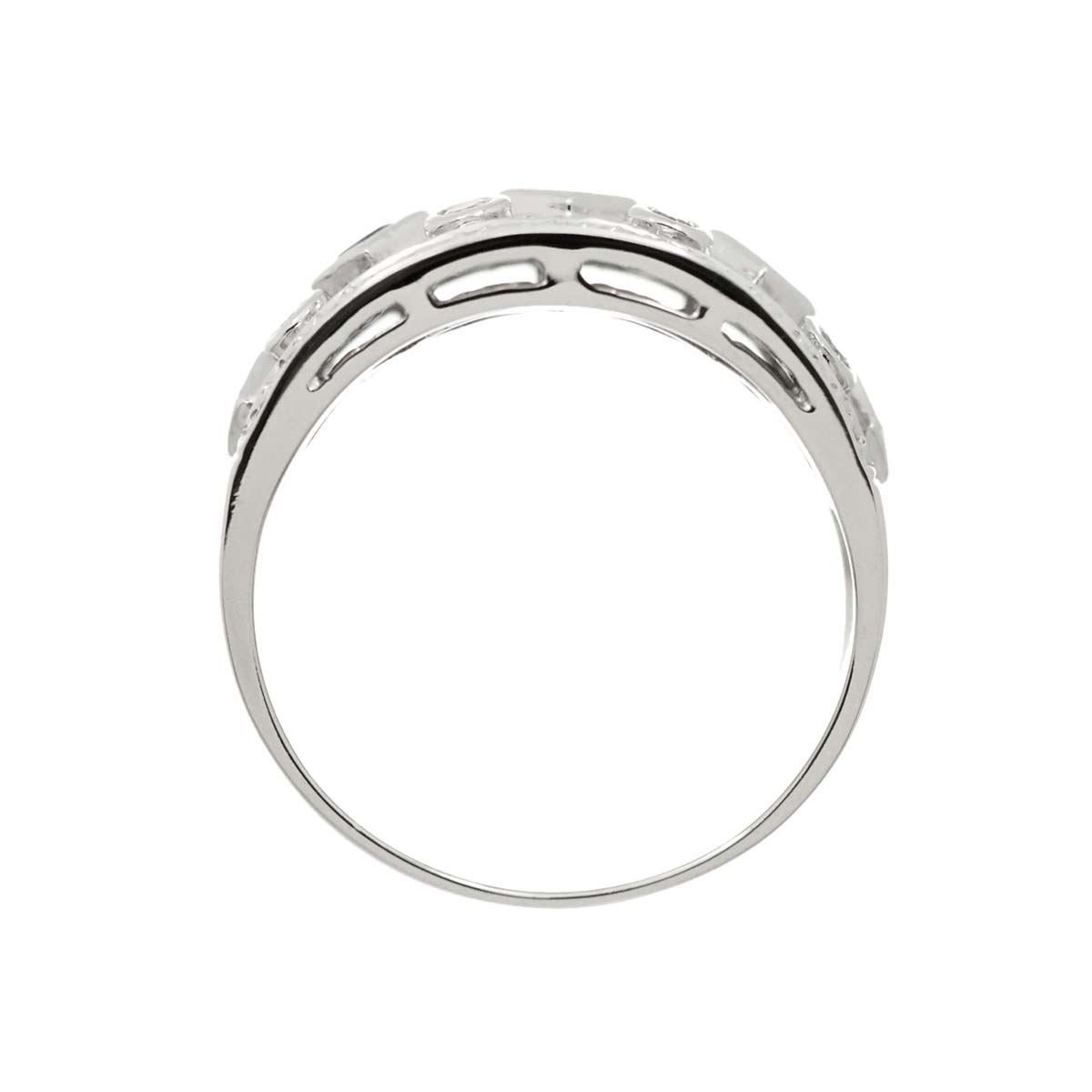 Ruby 0.57ct Diamond 0.65ct Ring 18K WG size5.5-5.75(US)