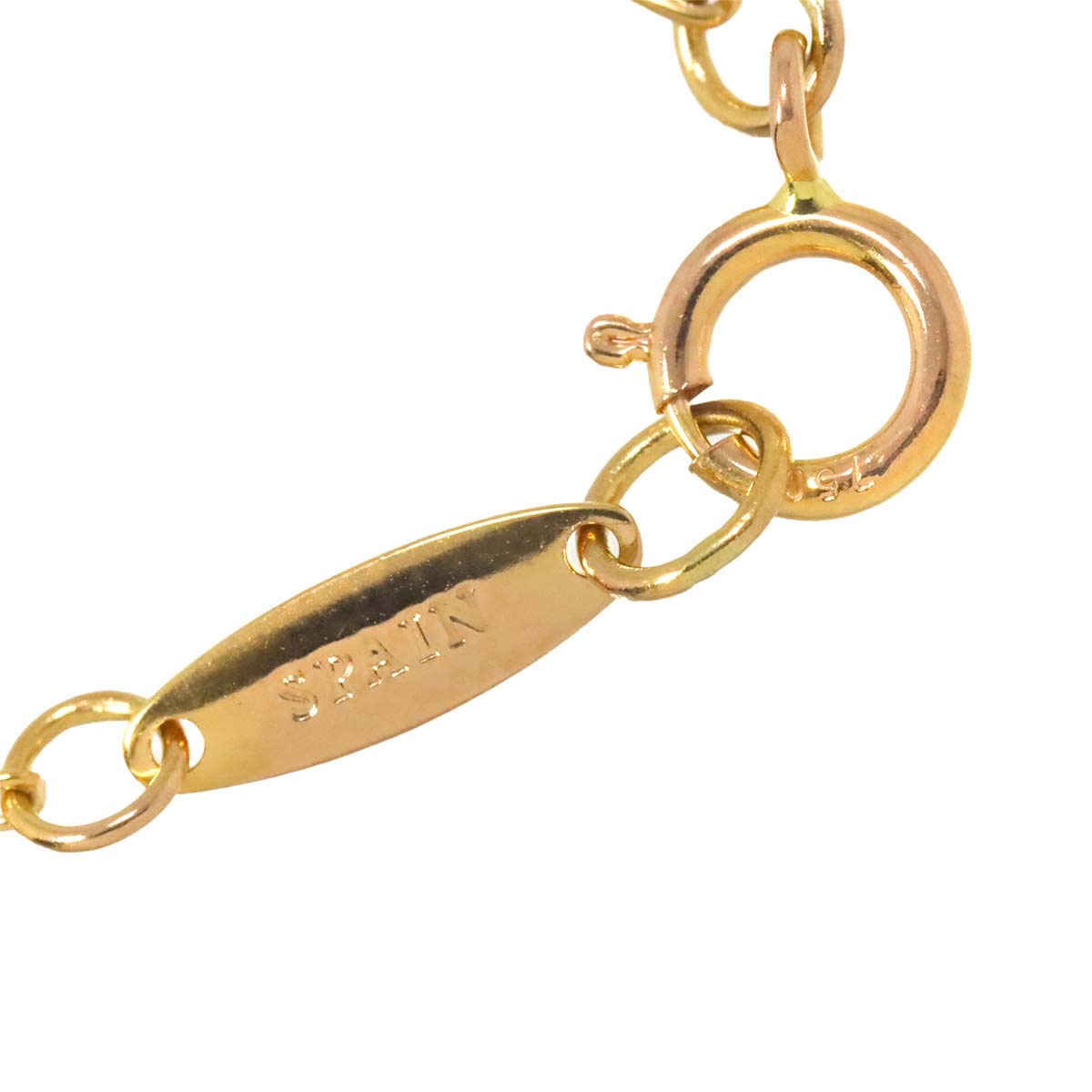 By The Yard Open Heart Diamond Necklace 18K PG 750