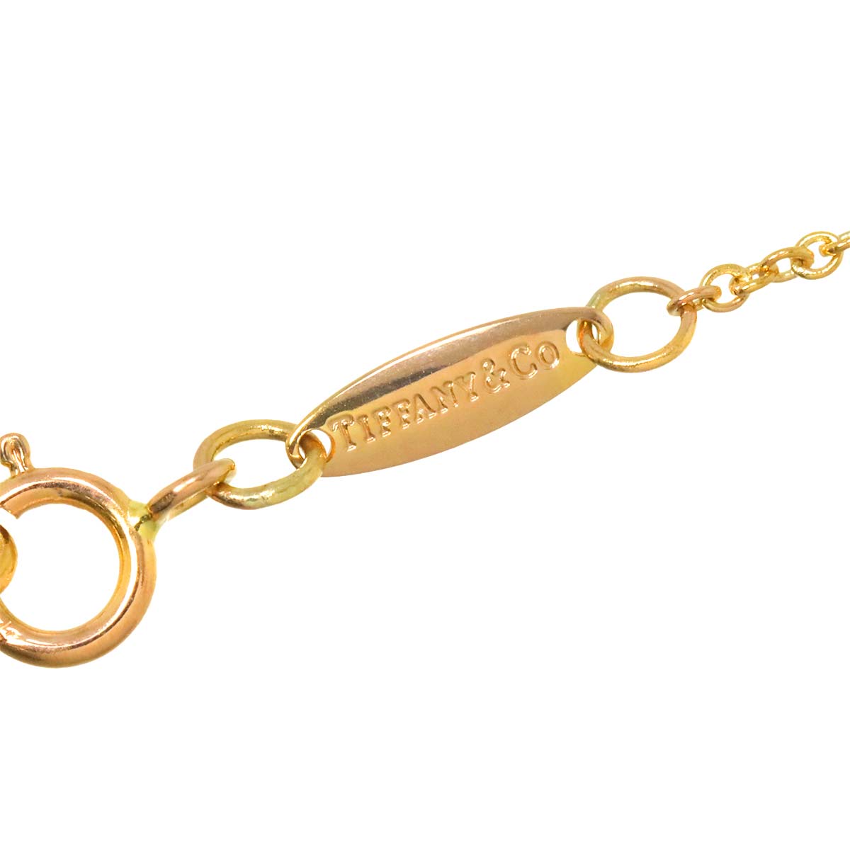 By The Yard Open Heart Diamond Necklace 18K PG 750