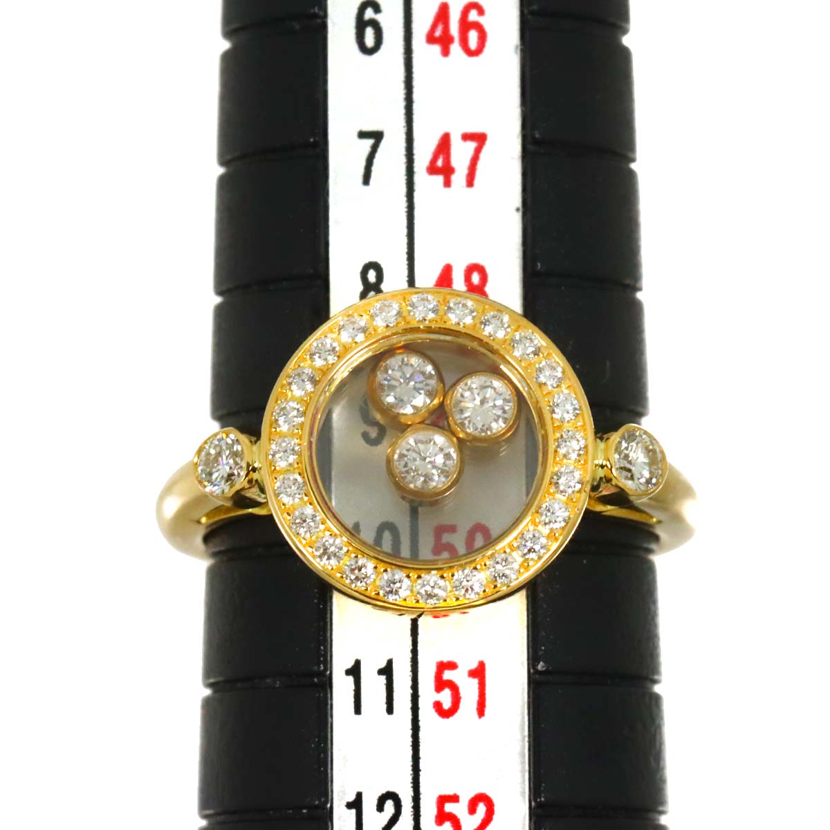 Happy Diamond Diamond Ring 18K YG 750 Size5.25(US)