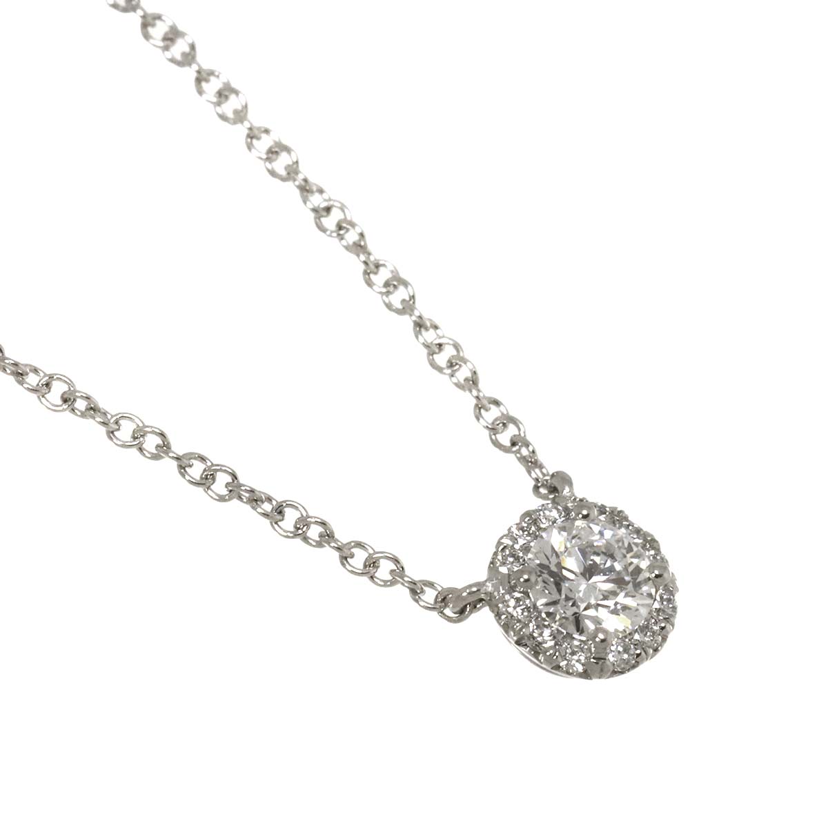 Diamond 0.22ct E/VS1/3EX Necklace Platinum