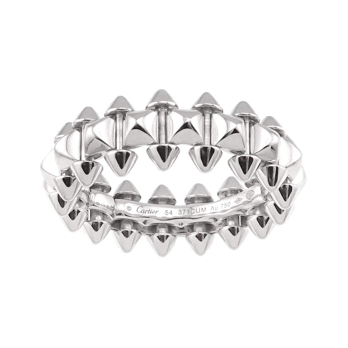 CLASH DE MM Ring 18K White Gold size54 6.75(US)