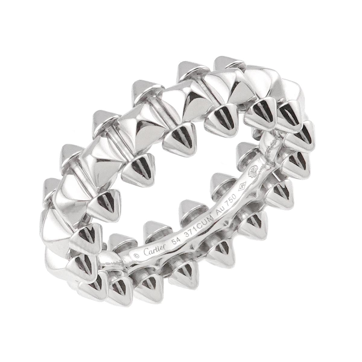 CLASH DE MM Ring 18K White Gold size54 6.75(US)