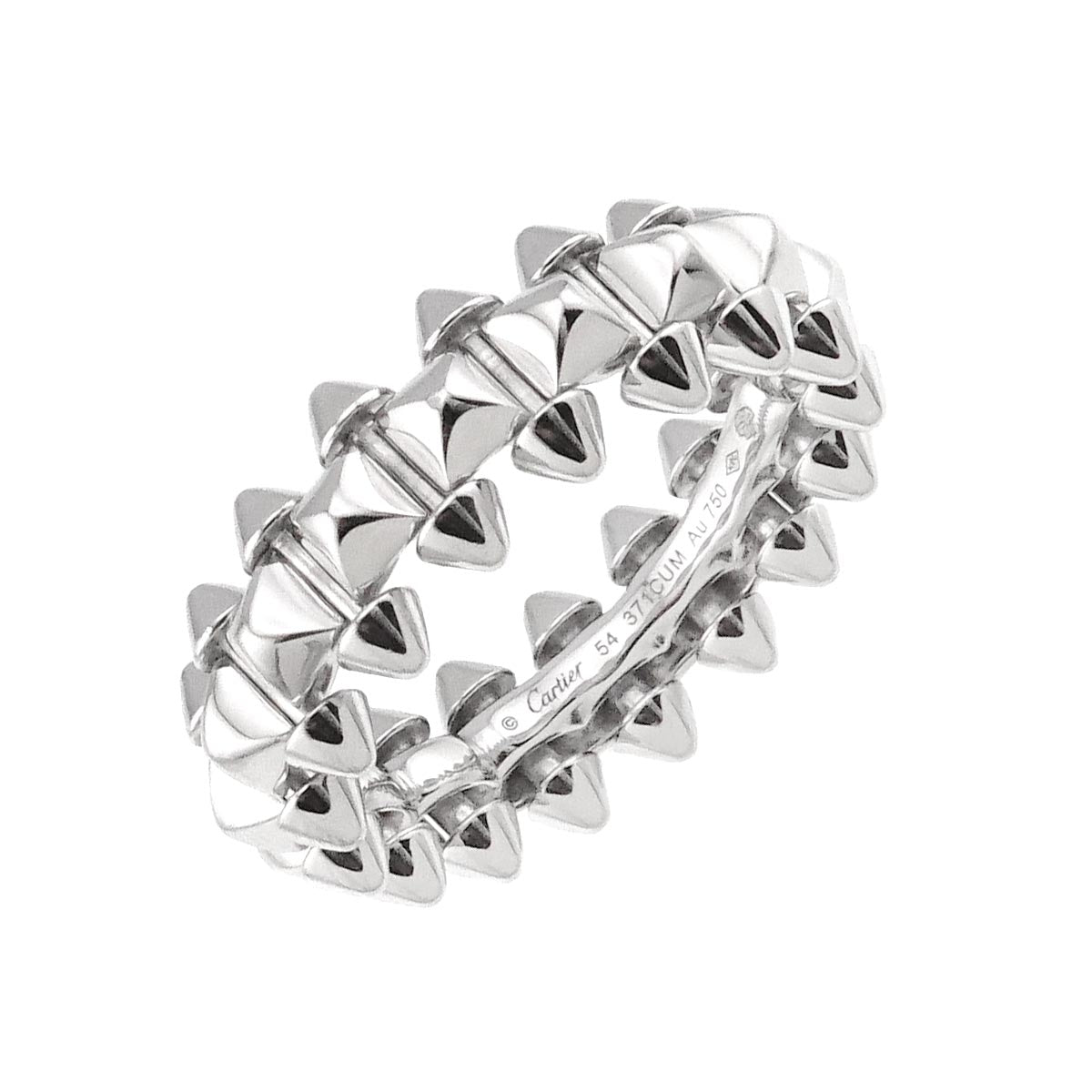 CLASH DE MM Ring 18K White Gold size54 6.75(US)