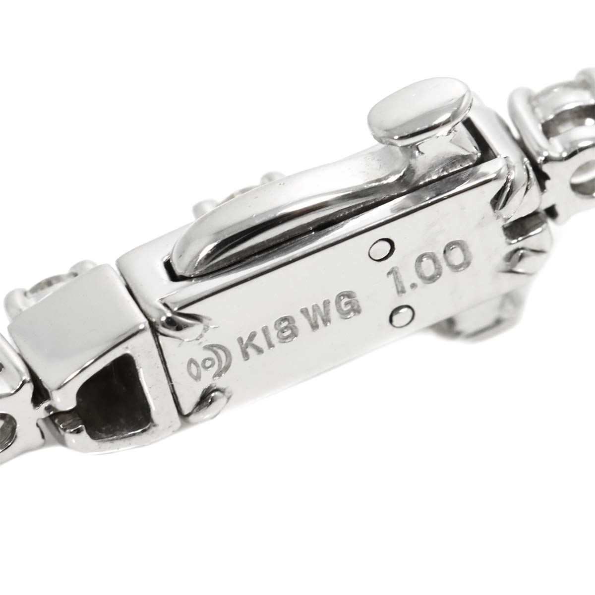 Diamond 1.00ct Bracelet 18K White Gold 750