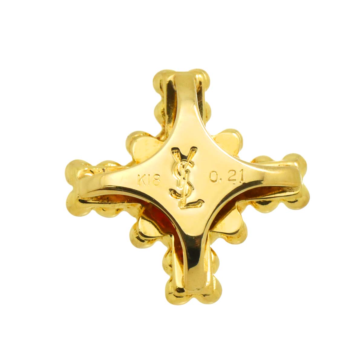 Ruby 0.21ct Pendant Top 18K YG 750