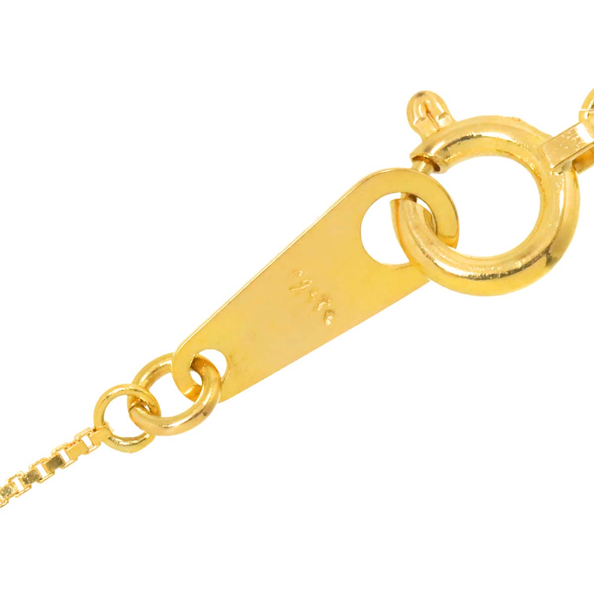 Diamond 0.05ct Necklace 18K YG Yellow Gold 750