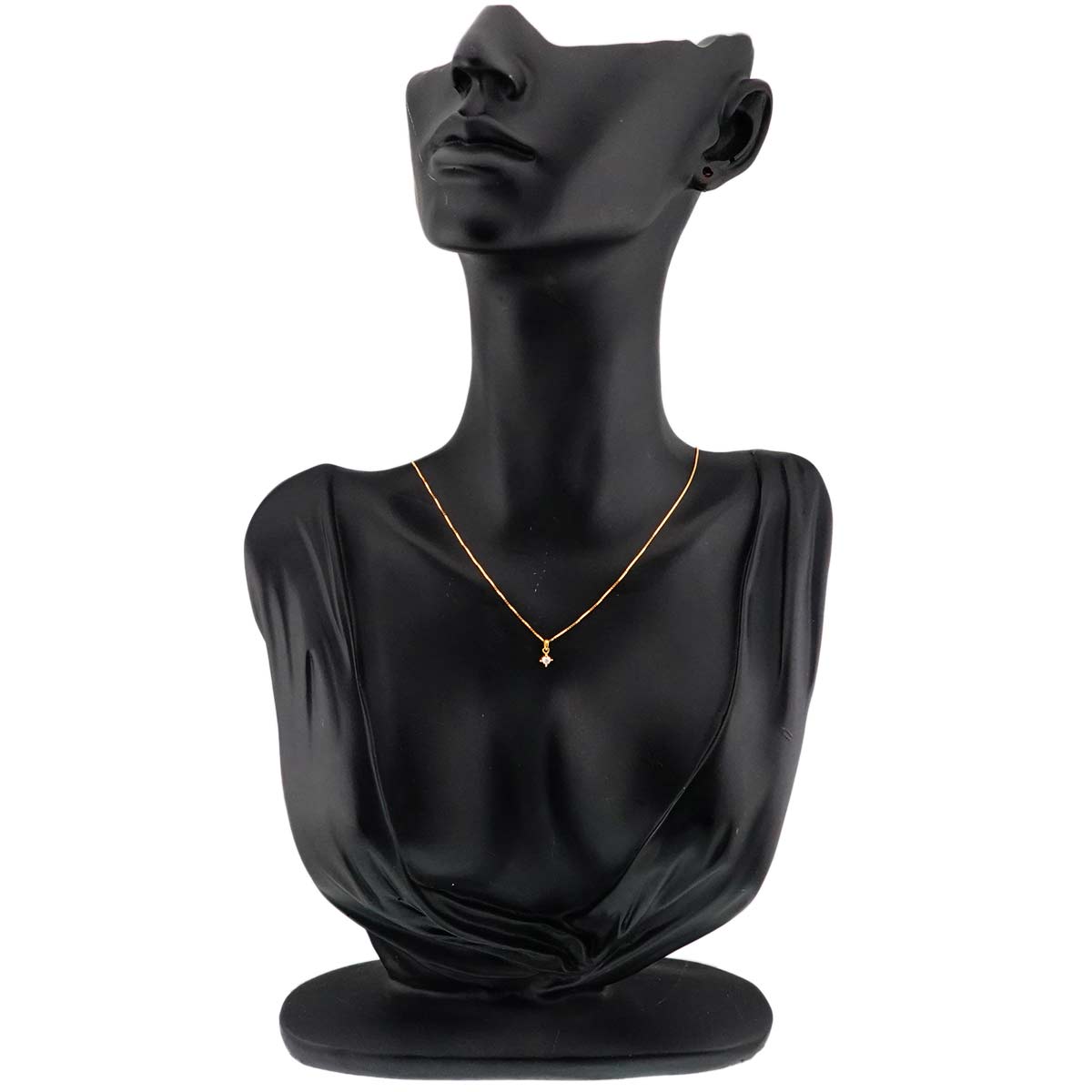 Diamond 0.05ct Necklace 18K YG Yellow Gold 750