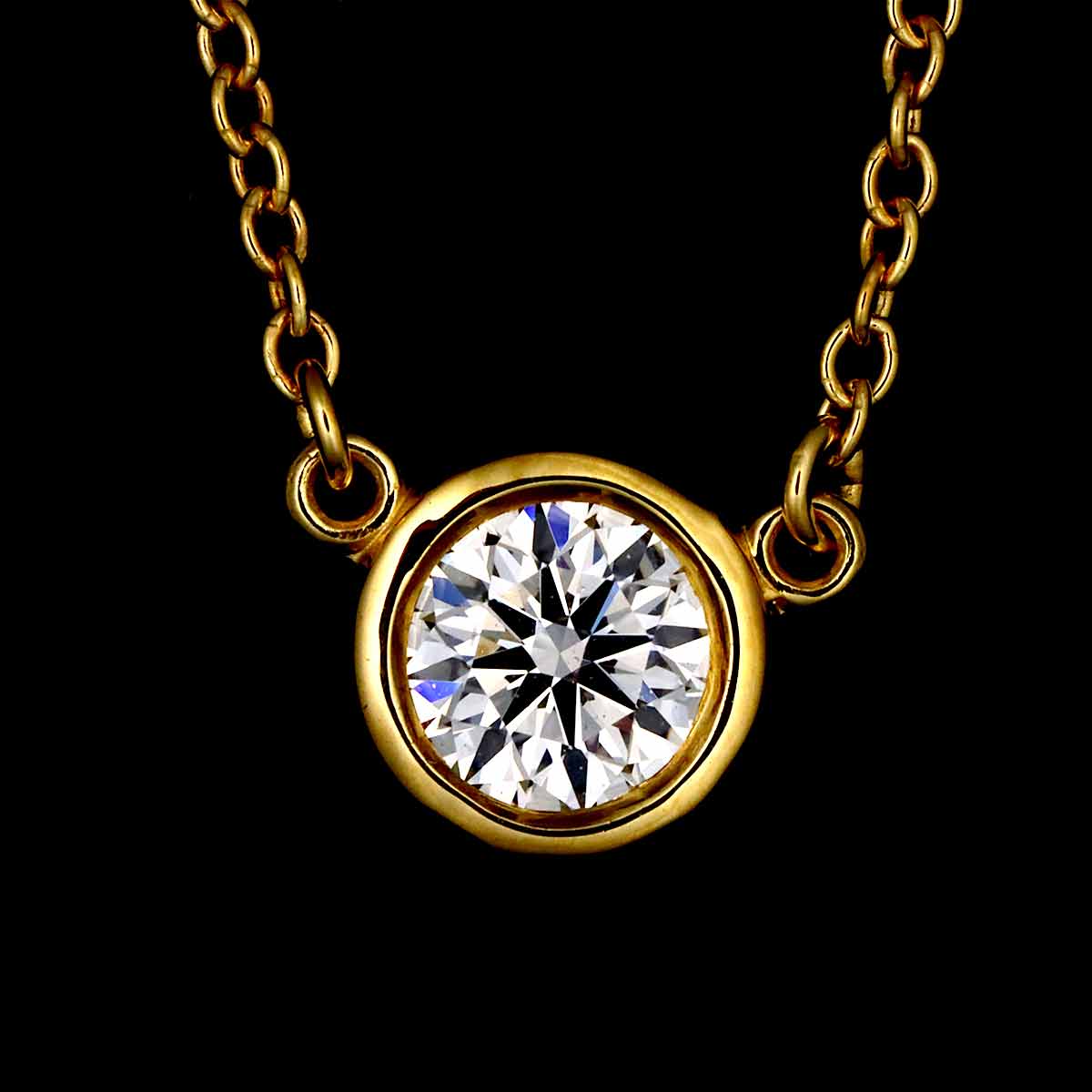 By The Yard Diamond 0.30ct H/VS1/3EX Necklace 18K YG 750