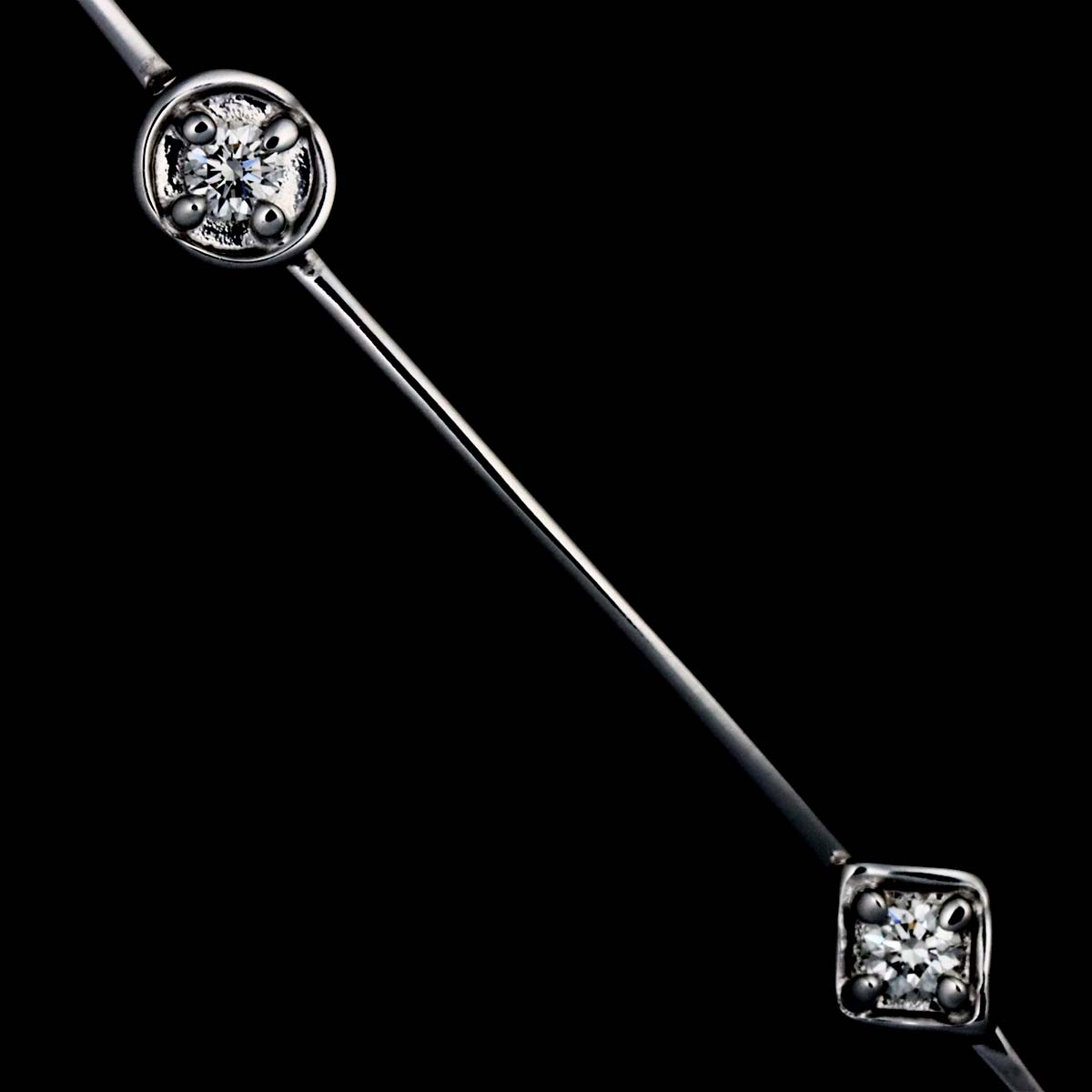 Diamond 0.13ct Bracelet 18K White Gold 750