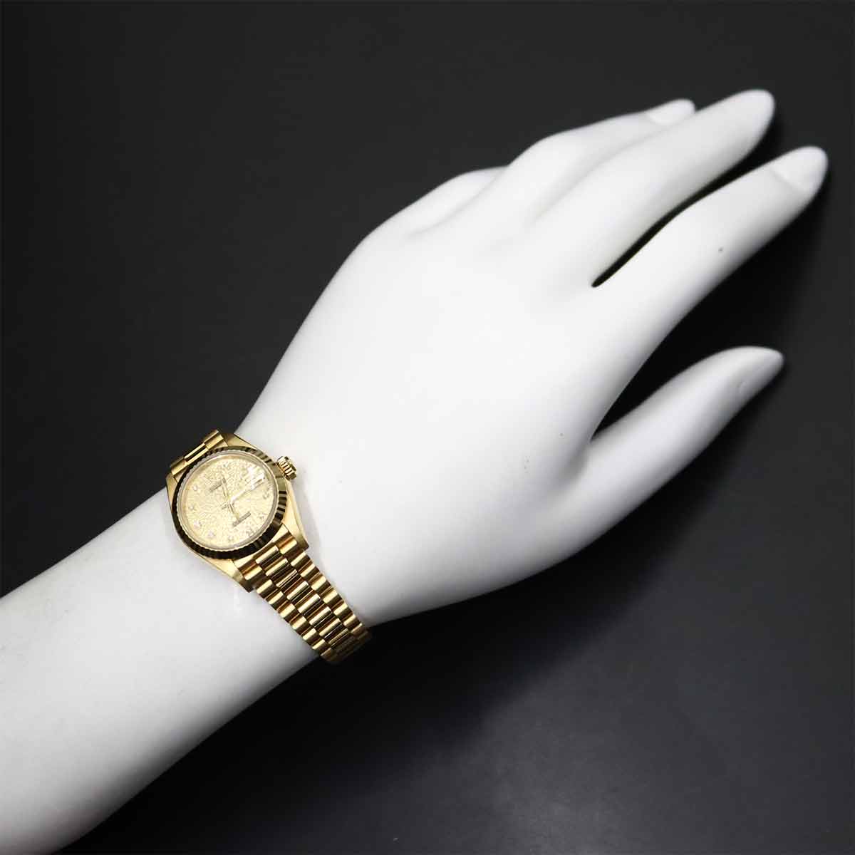 Datejust 69178G Serial L 750 YG 10P Diamond Gold Dial Ladies