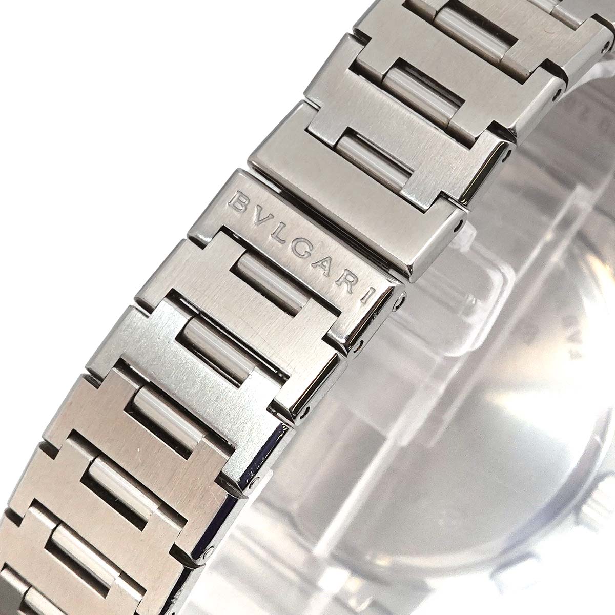 BVLGARIBVLGARI BB38SSCH Chronograph Date Black Dial Mens