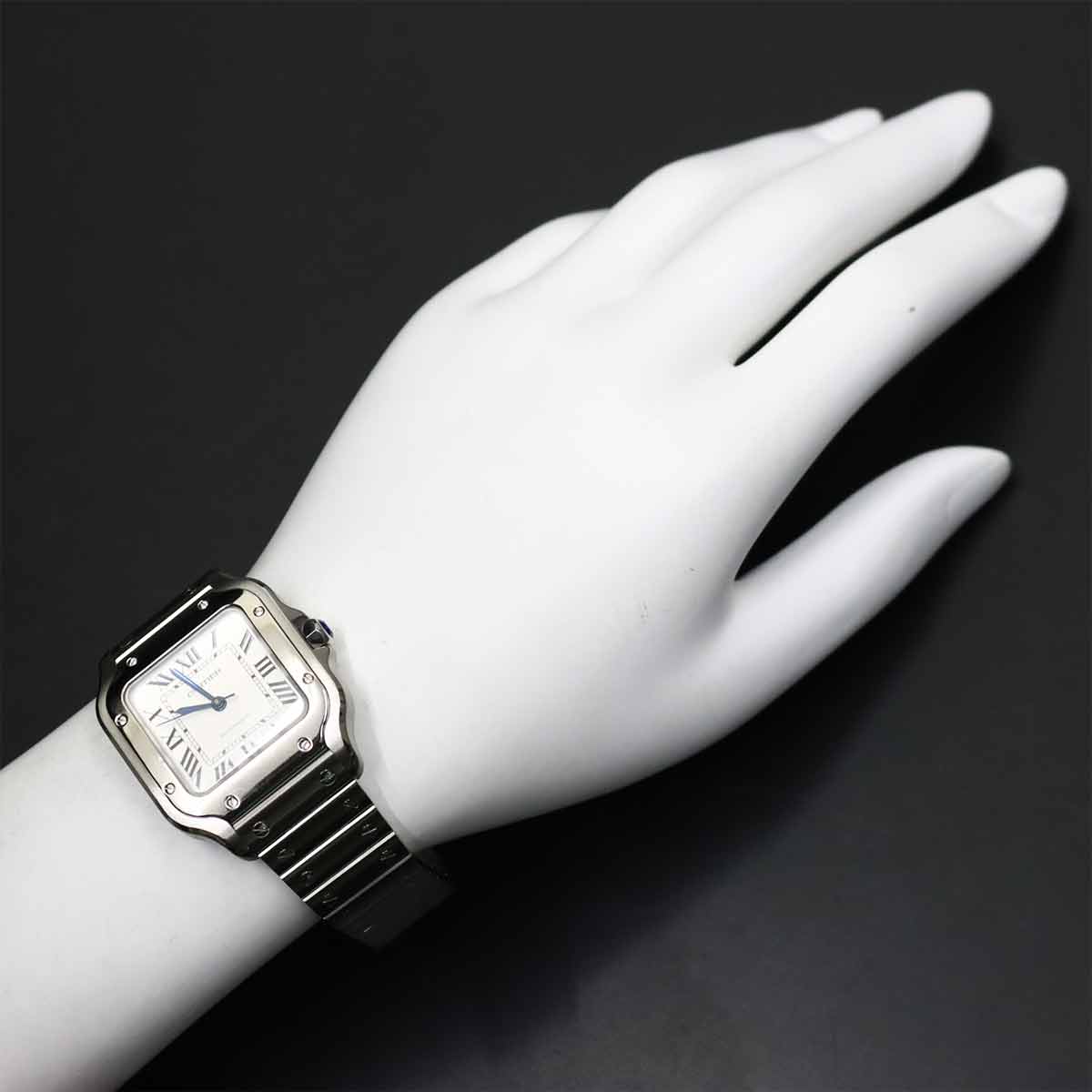 Santos De Cartier WSSA0010 Automatic Silver Dial Mens Watch