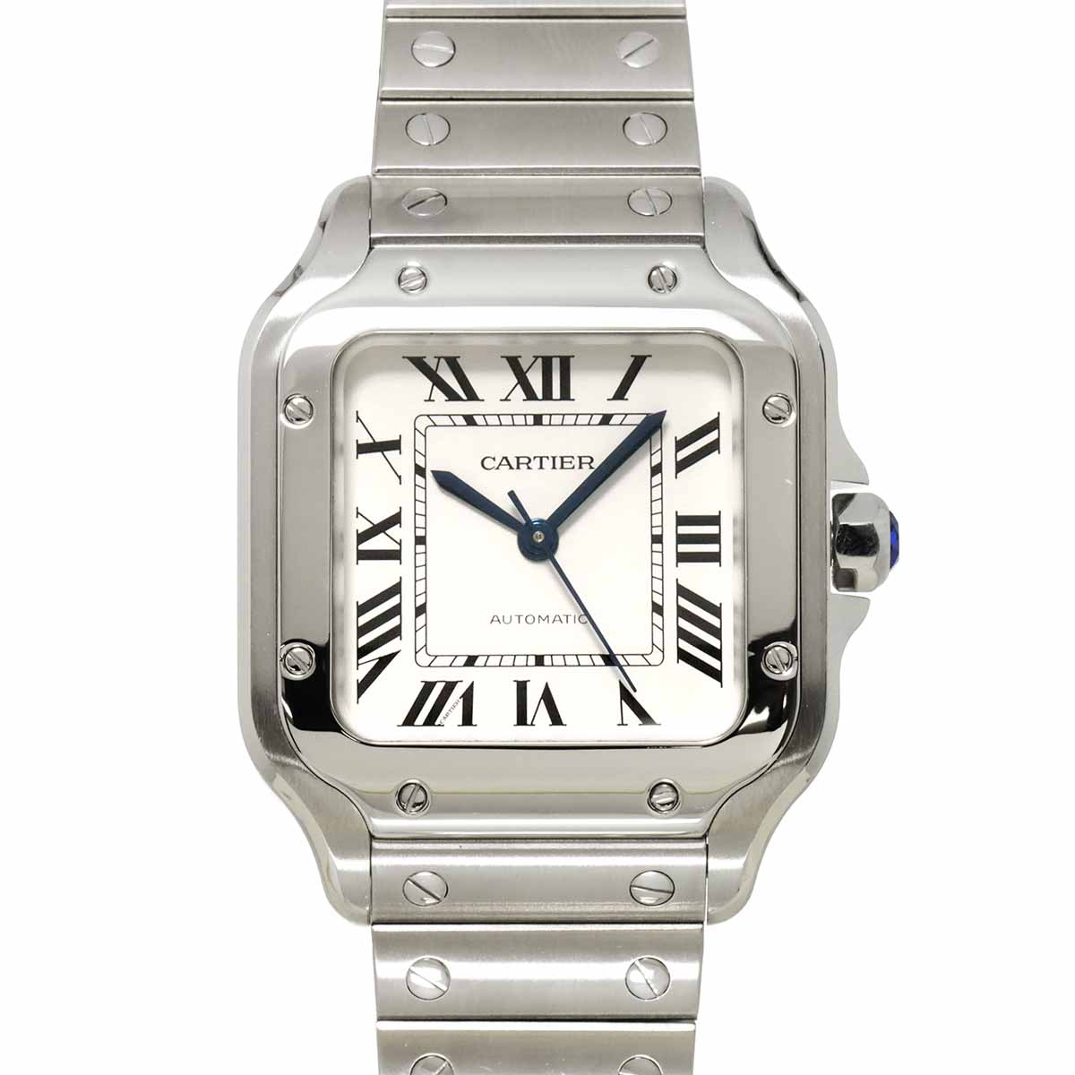 Santos De Cartier WSSA0010 Automatic Silver Dial Mens Watch