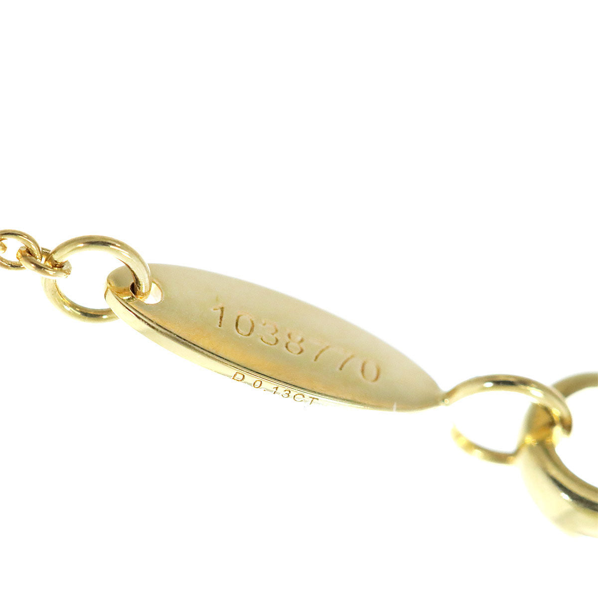 Lily Cluster Diamond Necklace 18K Yellow Gold 750