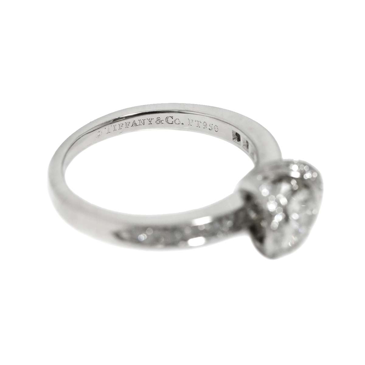 Diamond 0.38ct F/IF/EX Ring Pt Platinum size5.5-5.75(US)