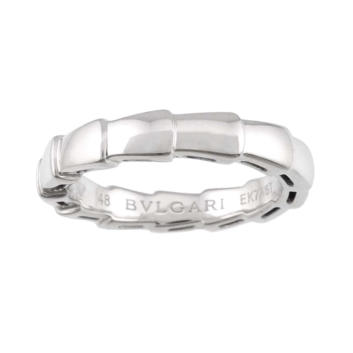 Serpenti Viper Ring 18K White Gold 750 Size48 4.5(US)