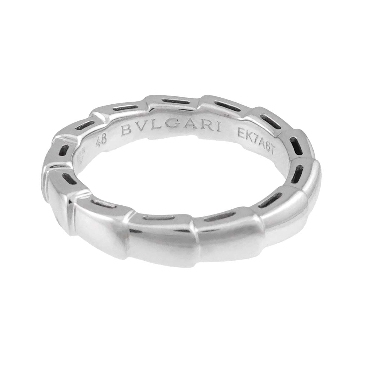Serpenti Viper Ring 18K White Gold 750 Size48 4.5(US)