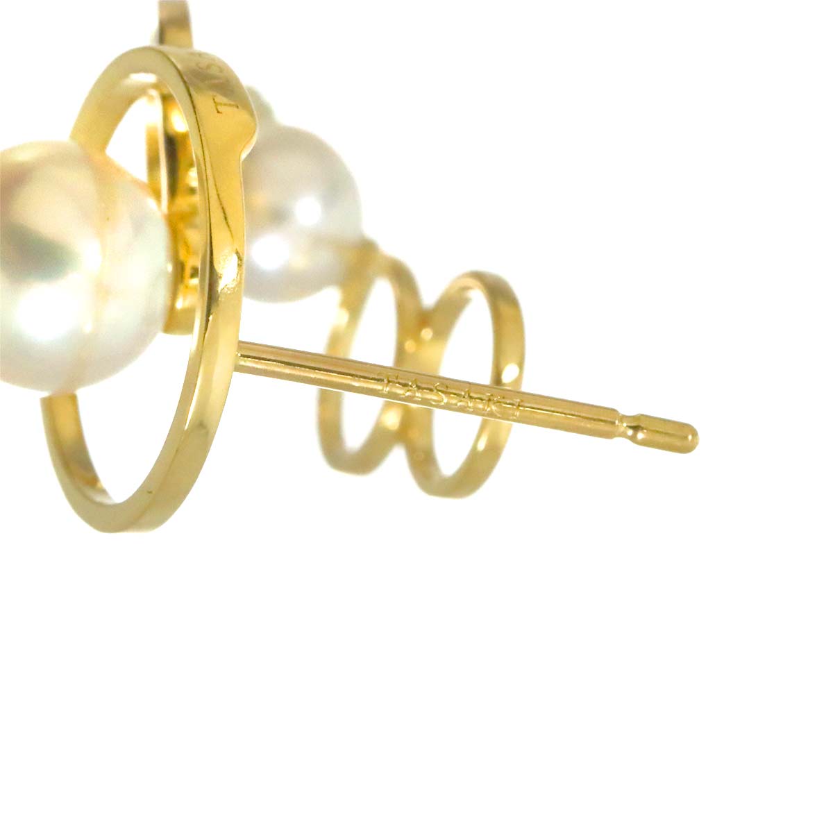 Akoya Pearl Earrings Clip on Earrings Pierced 18K YG WG 750