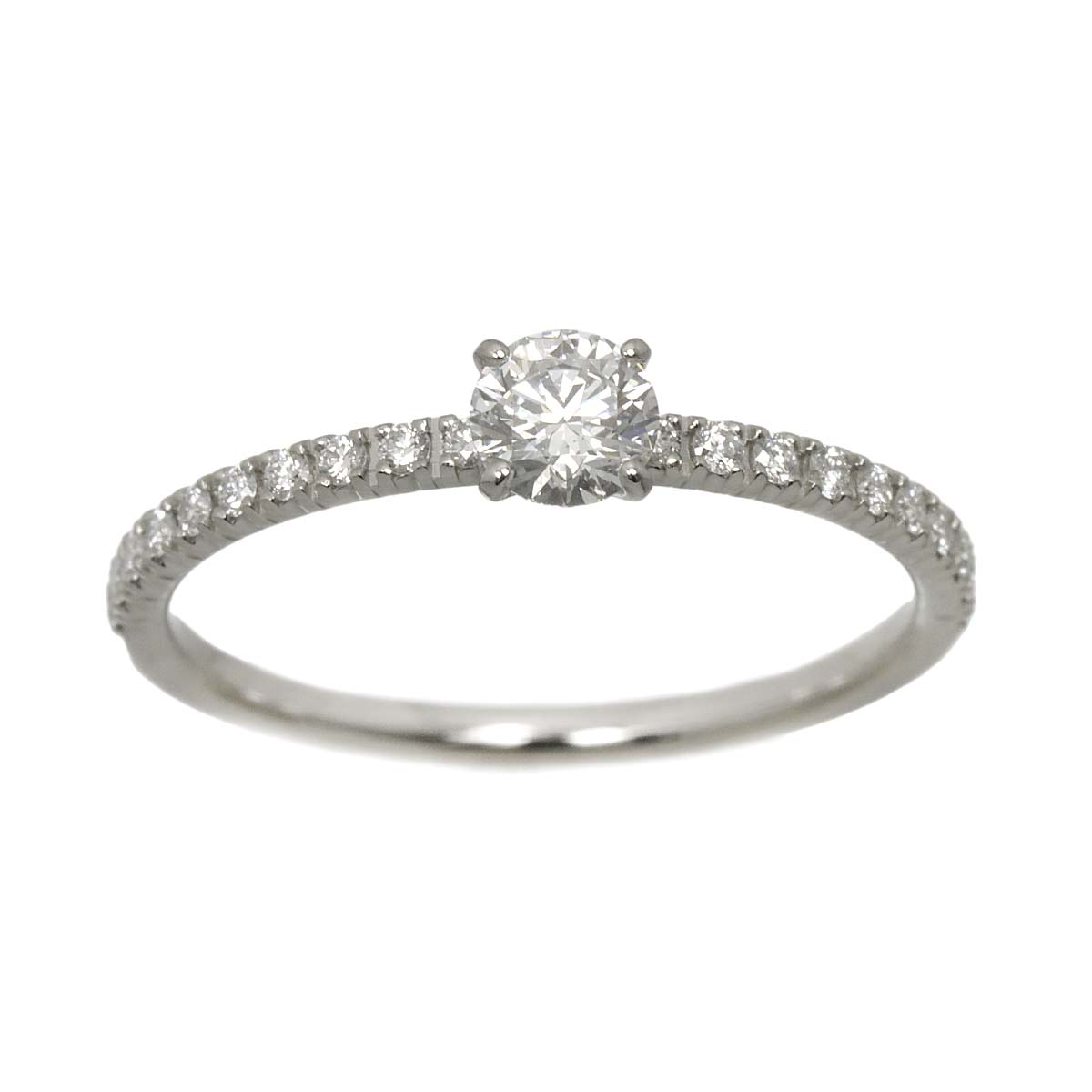 Half Diamond 0.22ct E/IF/3EX Ring Pt size49 4.75-5(US)