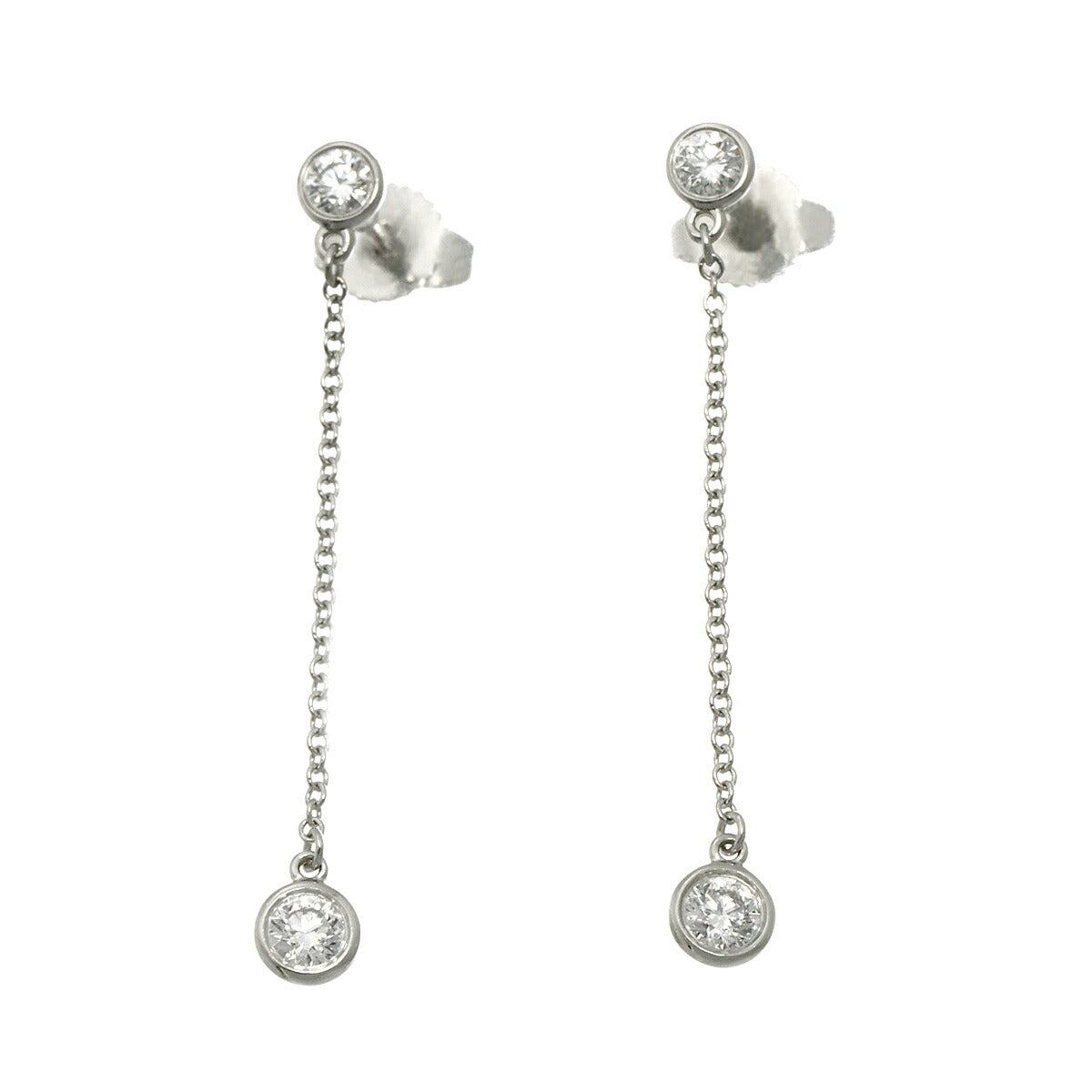 By The Yard  Diamond Earrings Pierced Pt